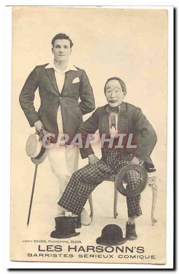 Les Harsonn's — Barristes Sérieux Comique — Louys Bauer, Phototypie, Dijon