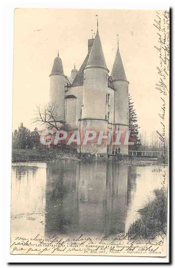 Château de l'Aude — Dampierre et la rivière du Puits — Gris, édit. Tours