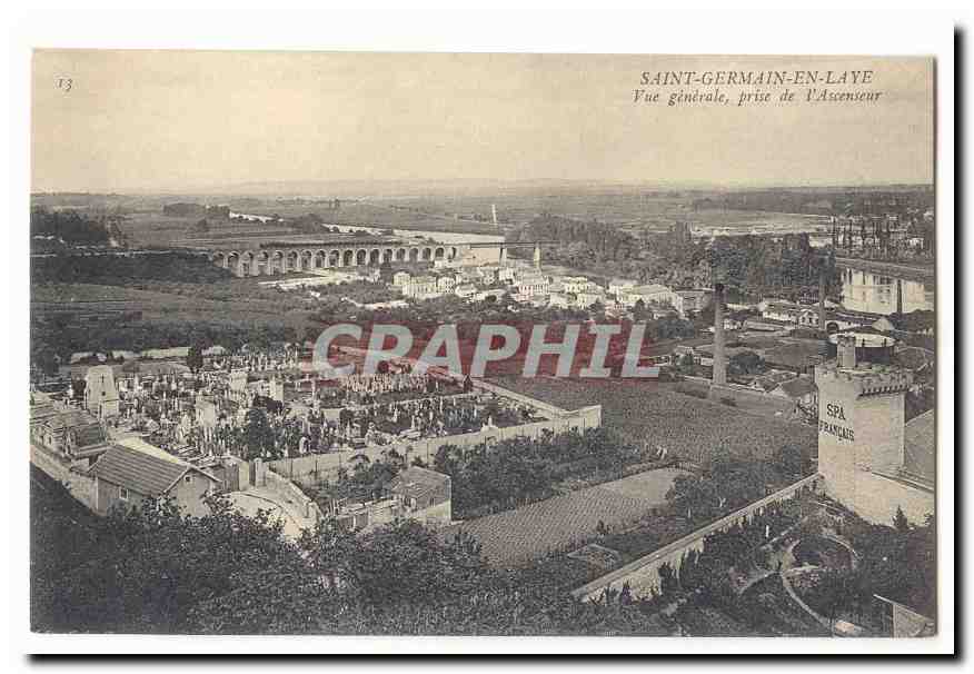 Saint Germain en Laye CPA Vue generale prise de l'ascenseur (dont SPA francais)