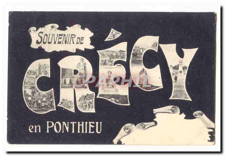 Crecy CPA Souvenir de Crecy en Ponthieu