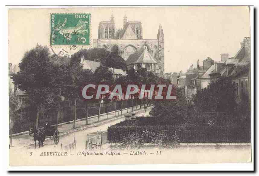 Abbeville CPA L'eglise Saint Vultran L'abside