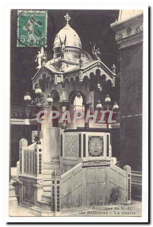 Albert CPA Basilique de ND de Brebieres La chaire