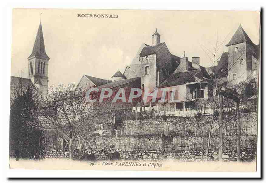 Vieux Varennes et l'Église — Bourbonnais — série 99