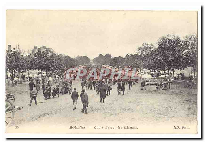 Moulins CPA Cours Bercy les Gateaux (marche)