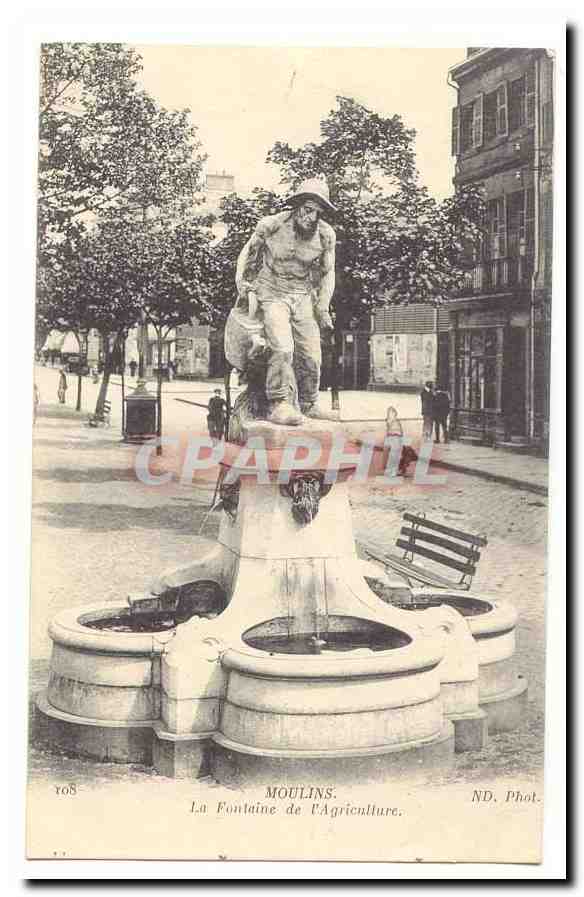 Moulins CPA La fontaine de l'agriculture