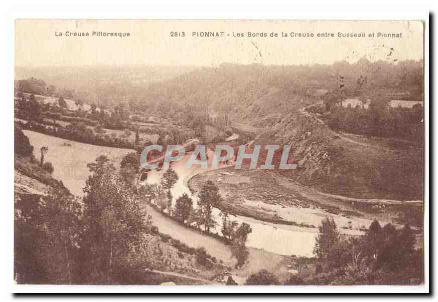 Pionnat CPA Les bords de la Creuse entre Buisseau et Pionnat