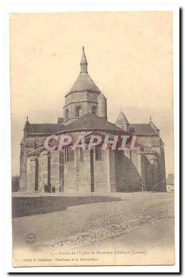 Benevent l'abbaye CPA Abside de l'eglise (carte precurseur)