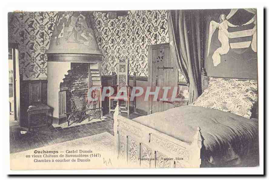 Souchamps — Château de Savonnières (1447) — Chambre à coucher de Dunois