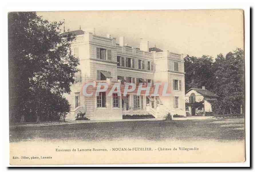Château de Villegonduin — Environs de Lamotte-Beuvron — NOUAN-LE-FUZELIER — Éditeur Ollier, photo Lamotte