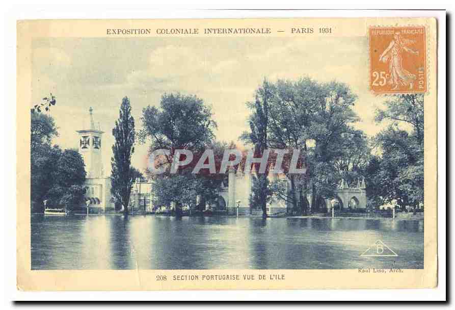 Section Portugaise vue de l'île — Exposition Coloniale Internationale — Paris 1931