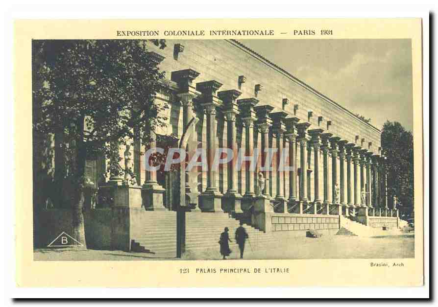 Palais Principal de l'Italie — Exposition Coloniale Internationale — Paris 1931