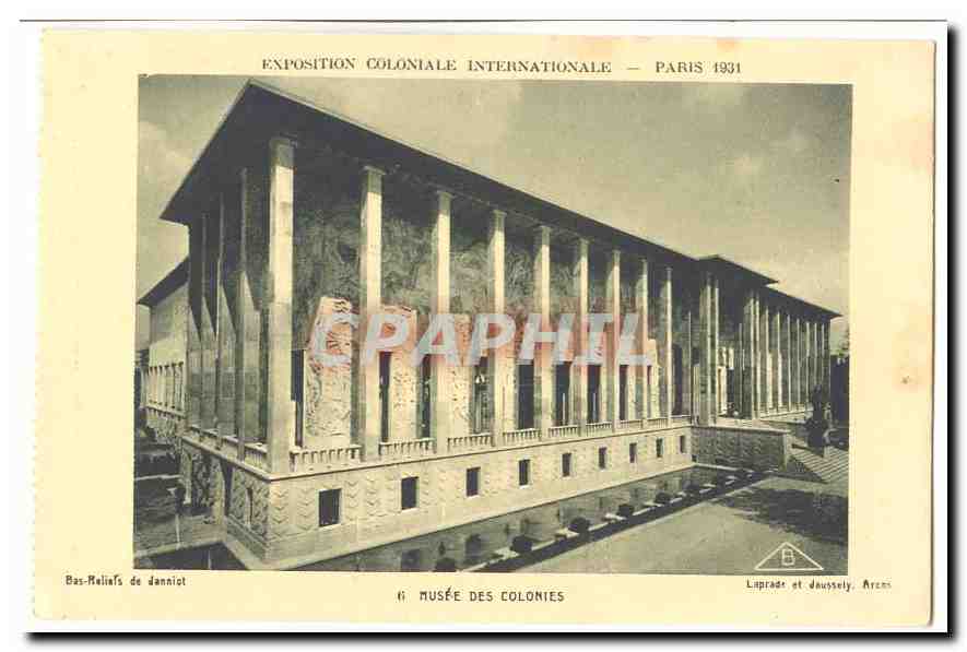 Musée des Colonies — Exposition Coloniale Internationale — Paris 1931