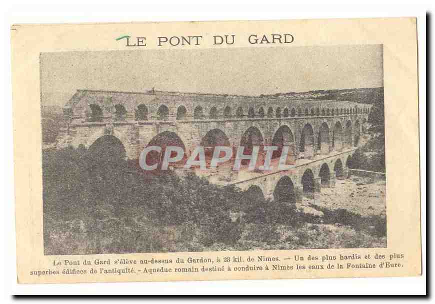 CPA Le pont du Gard
