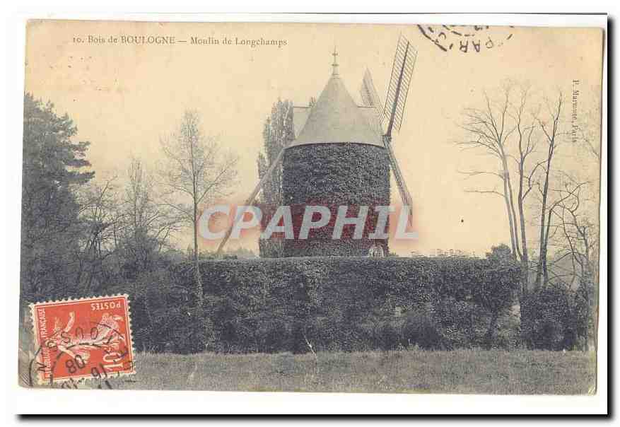 Bois de Boulogne CPA Moulin de Longchamps