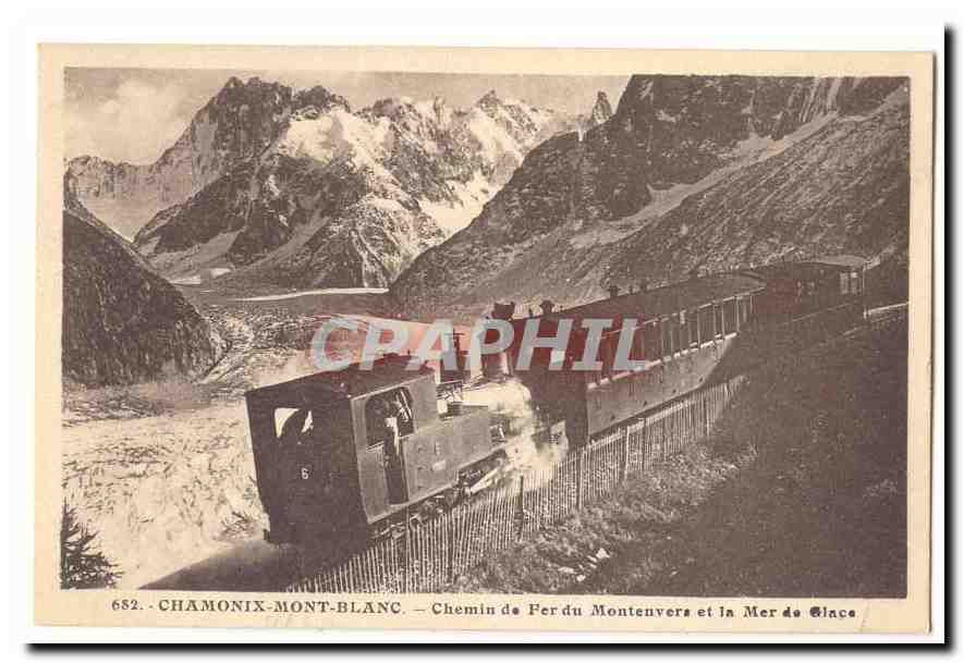 Chamonix-Mont-Blanc — Chemin de Fer du Montenvers et la Mer de Glace — n° 682