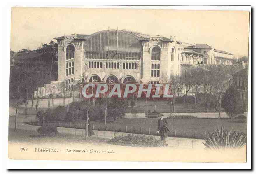Biarritz CPA La nouvelle gare
