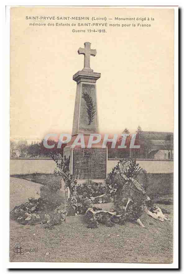 Saint-Pryvé-Saint-Mesmin (Loiret) — Monument aux enfants morts pour la France — Guerre 1914-1918