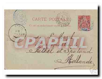 Madagascar Entier AcEP P7 10c pour la Hollande 1903