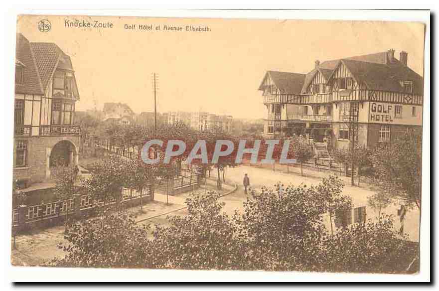 Knocke Zoute CPA Golf hotel et avenue Elisabeth