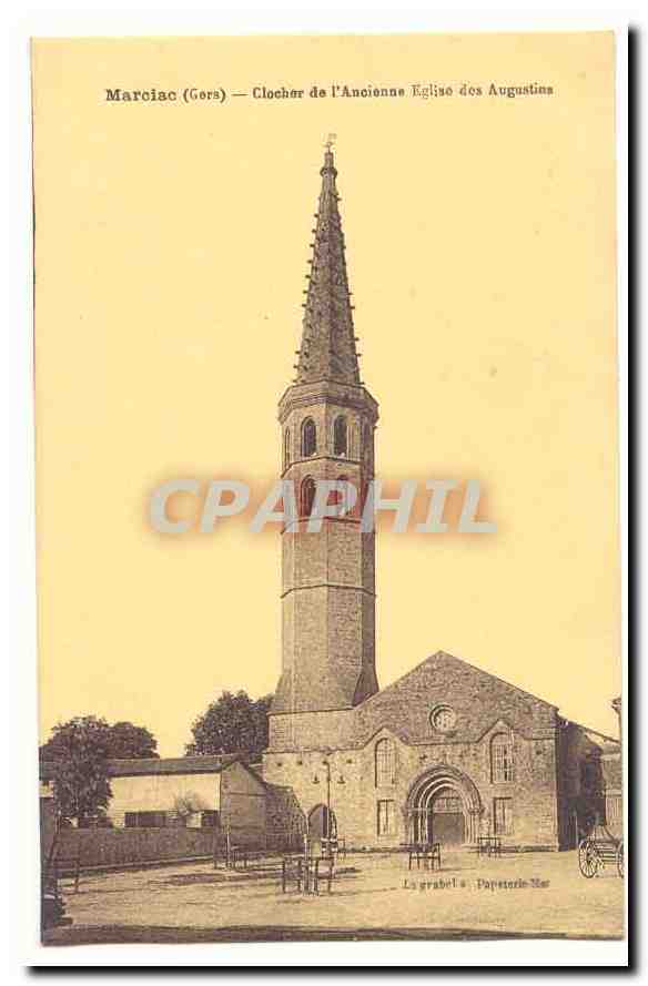 Marciac CPA Clocher de l'ancienne eglise des Augustins