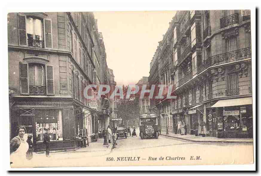 Neuilly sur Seine CPA Rue de Chartres