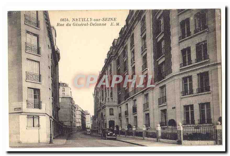 Neuilly sur Seine CPA Rue du General Delanne