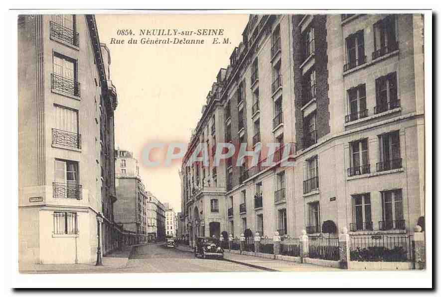 Neuilly sur Seine CPA Rue du General Delanne