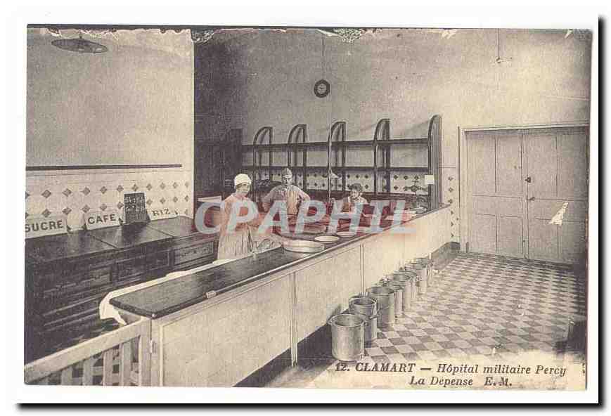 Clamart CPA Hopital militaire Percy La depense