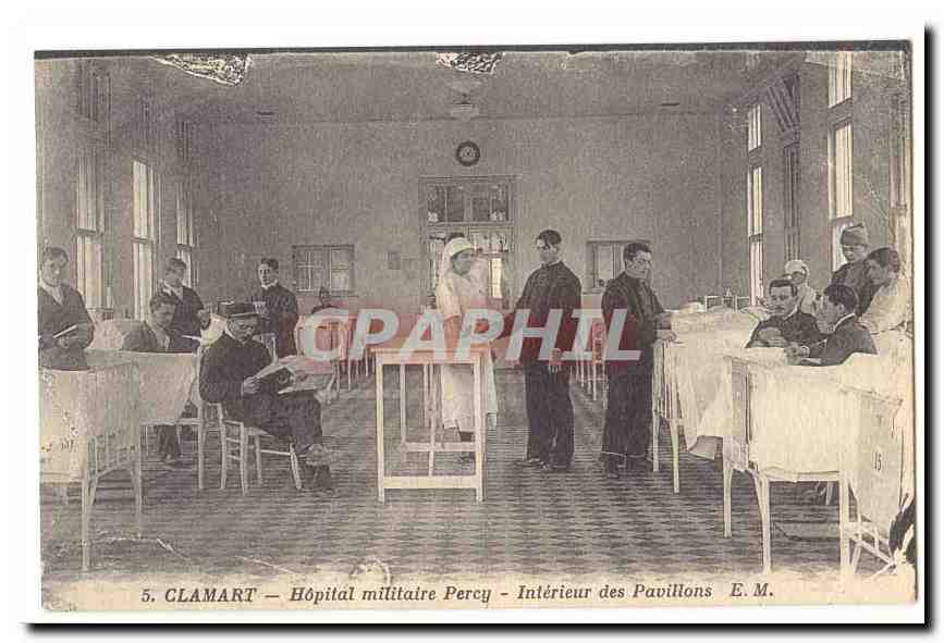 Clamart CPA Hopital militaire Percy Interieur des pavillons