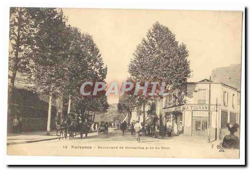 Suresnes CPA Boulevard de Versailles pres du pont