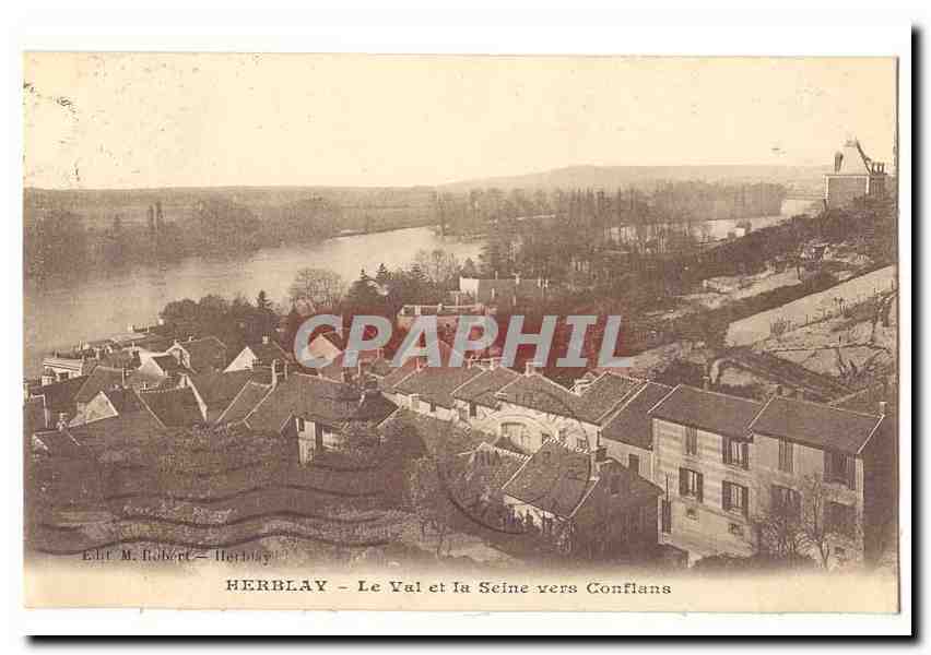 Herblay CPA Le val et la Seine vers Conflans