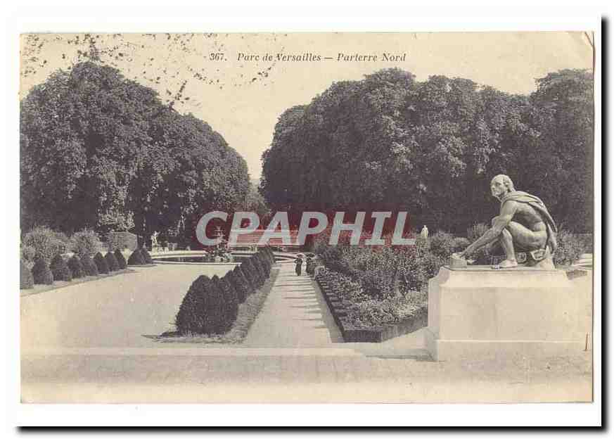 Parc de Versailles CPA Parterre nord (statue)