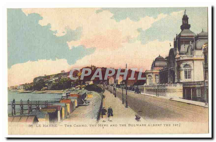 Le Havre CPA The Casino the Heve and the bulware Albert the 1st