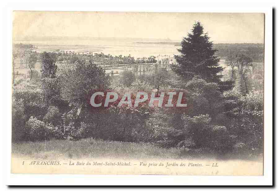 Avranches — La Baie du Mont-Saint-Michel — Vue prise du Jardin des Plantes — LL