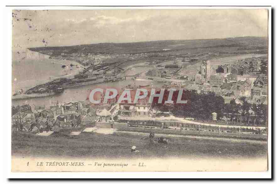 Le Treport Mers CPA Vue panoramique