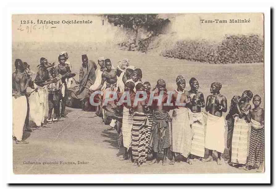 Tam-Tam Malinké — Afrique Occidentale — Collection générale Founzen, Dakar, n° 1254