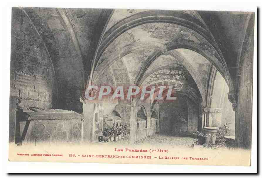 Saint Bertrand de Comminges CPA La galerie des tombeaux