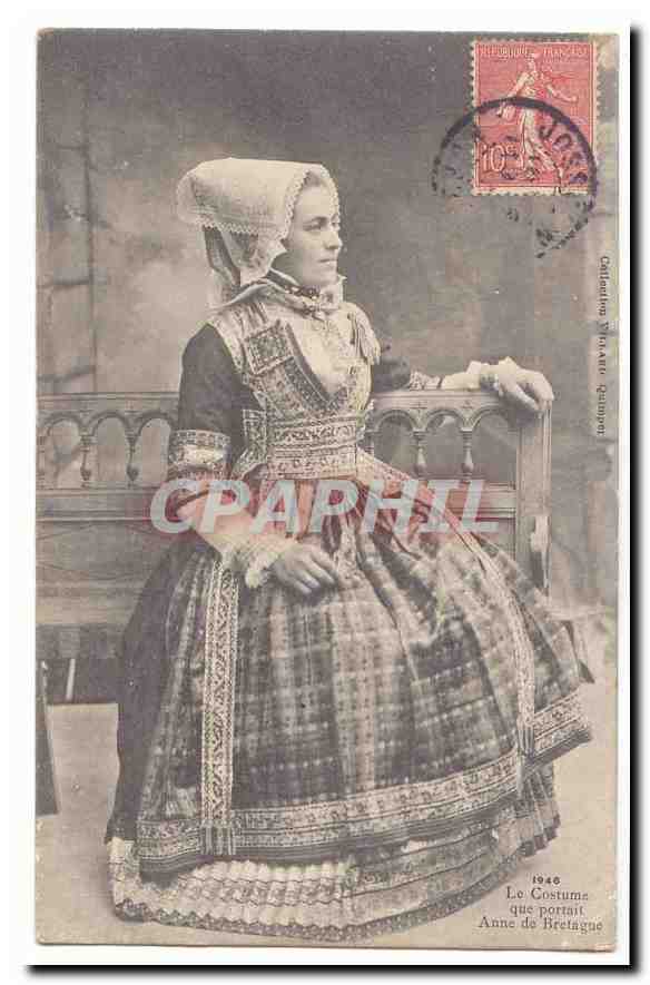 CPA Le costume que portait Anne de Bretagne (Bretagne)