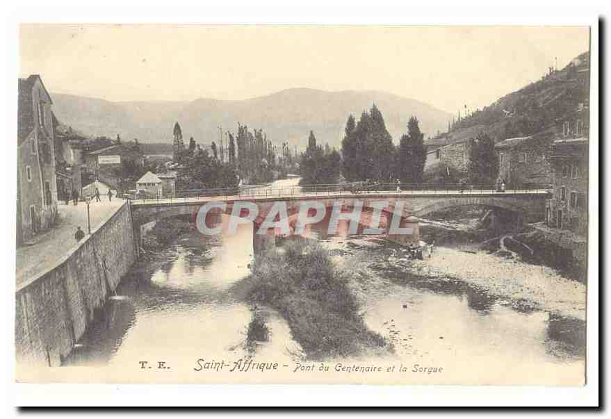 Saint Affrique CPA Pont du Centenaire et la Sorgue