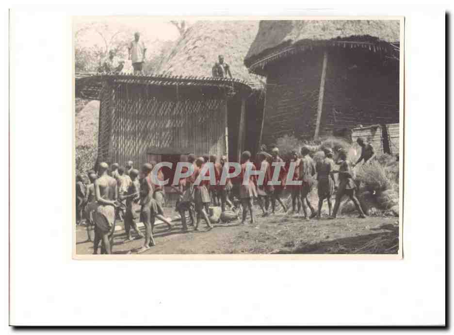 Afrique Photo 23*17cm Groupe de villageois SUP et RaRe