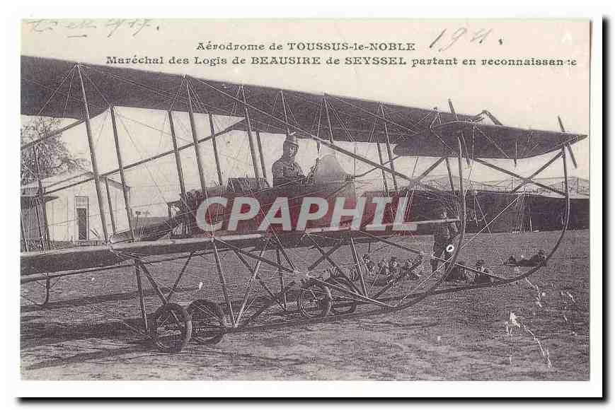 REPRODUCTION Aerodrome de Toussus le Noble MArechal des Logis de Beausire de Seyssel