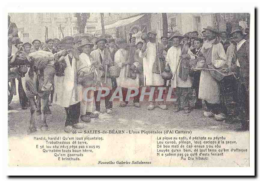 REPRODUCTION Salies de Bearn L´ous piquelos (d´al cartero)