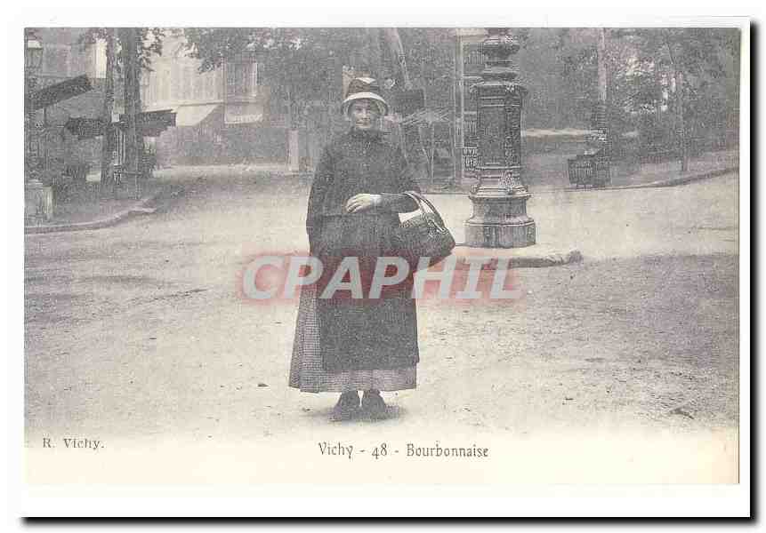 REPRODUCTION Vichy CPA Bourbonnaise (folklore)