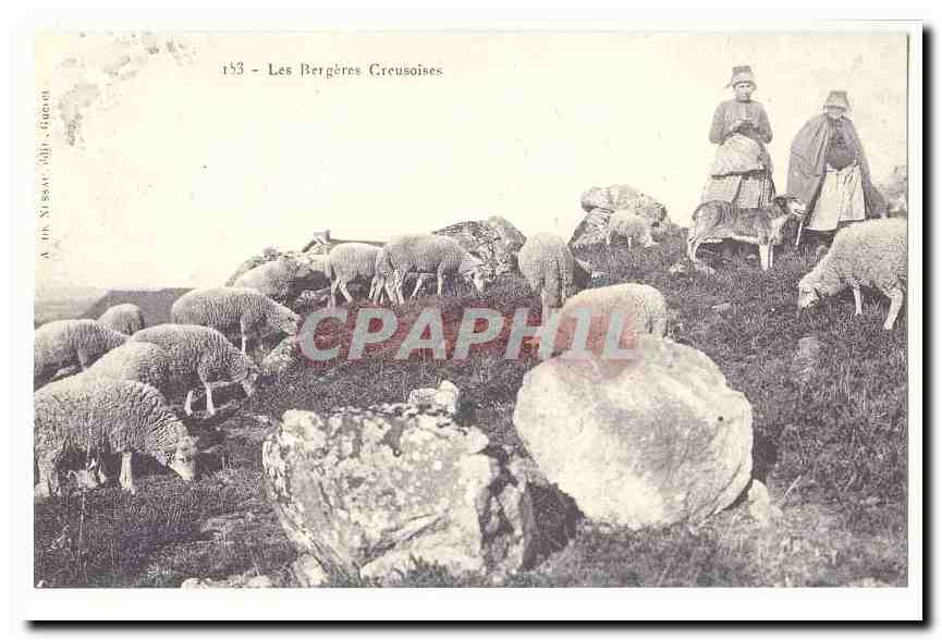 REPRODUCTION CPA Les bergeres creusoises (Creuse)