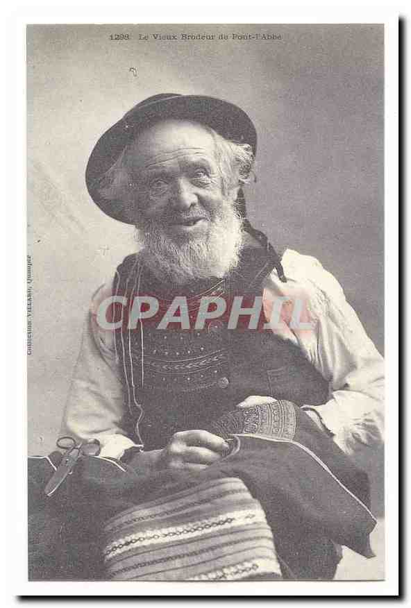 REPRODUCTION CPA Le vieux brodeur de Pont L´abbe