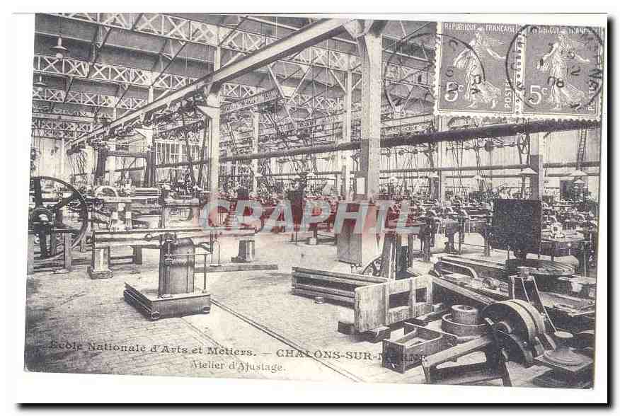 REPRODUCTION CPA Une usine textile filature et tissage
