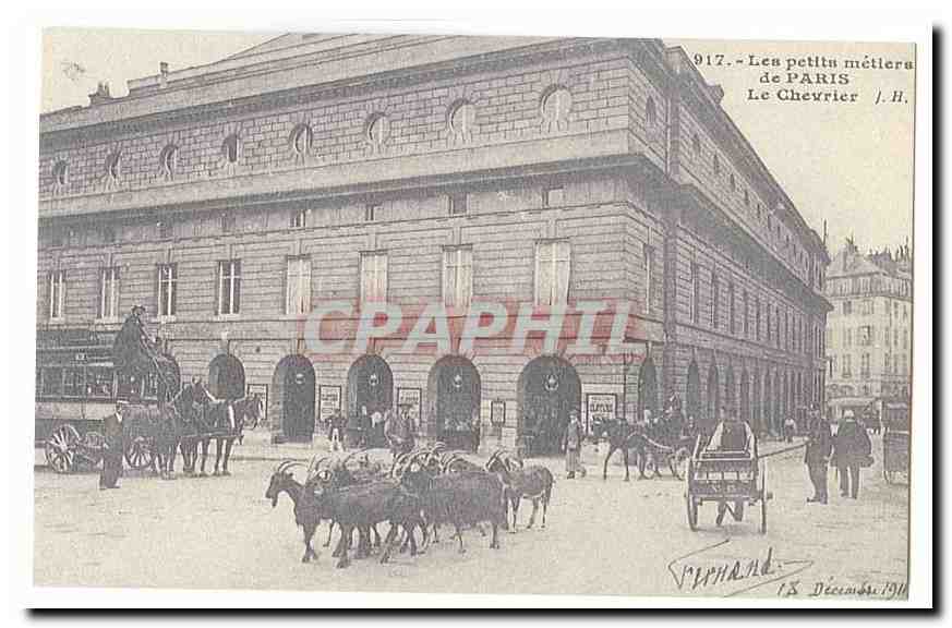 REPRODUCTION Les petits metiers de Paris CPA Le chevrier (chevres goat)