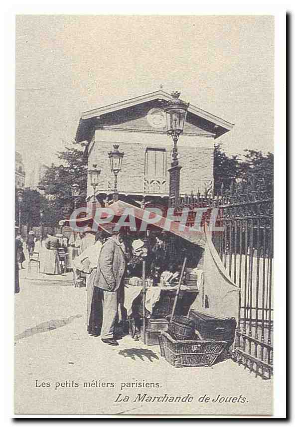 REPRODUCTION Les petits metiers parisiens CPA La marchande de jouets