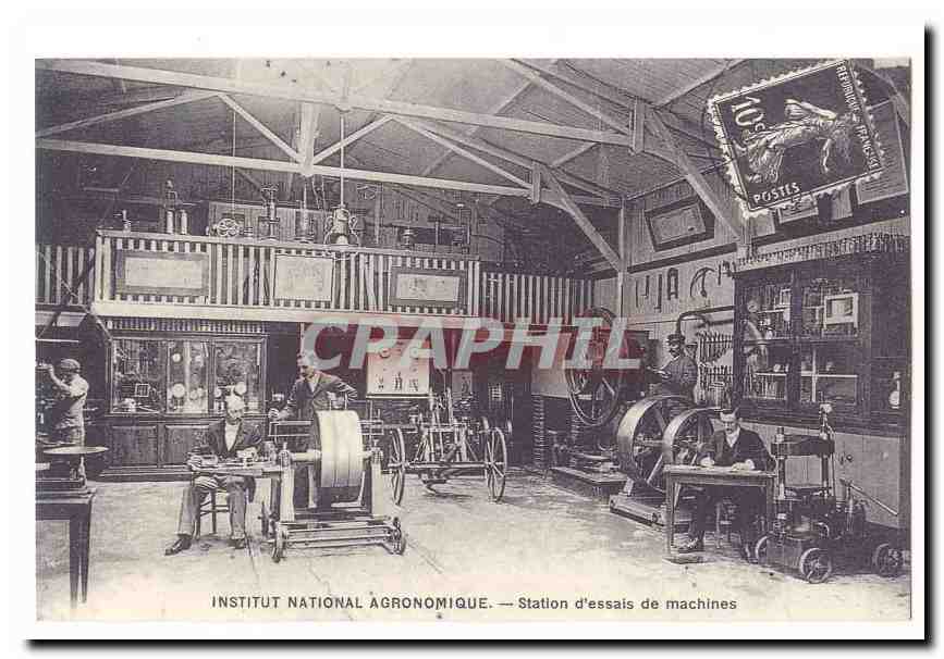 REPRODUCTION Institut national agronomique CPA Station d´essais de machines