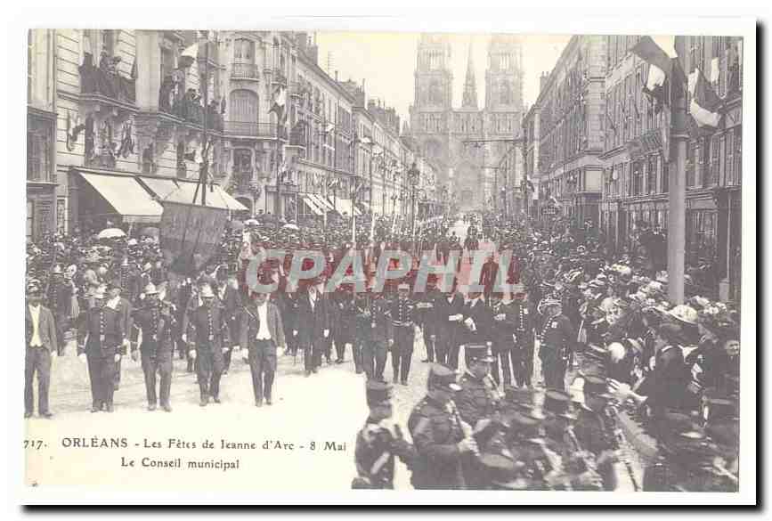 Orleans CPA Les fetes de Jeanne d'arc 8 mai Le conseil municipal (reproduction)
